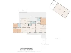 Floorplan for seeing layout of home, etc.