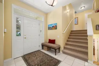 Foyer area. Short walk up to 4 bedrooms and 2 bathrooms.