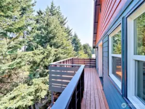 master bedroom private deck