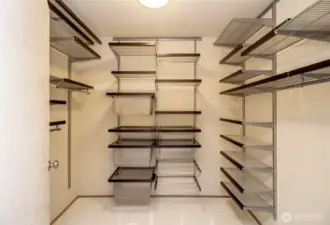 Primary walk  in closet