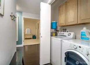 Laundry area, full size washer & dryer