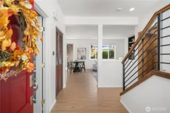Bright and open welcoming foyer