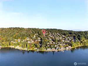 View of community facing east.