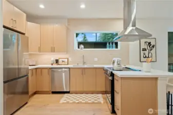 Brand new stainless steel appliances come with warranties.