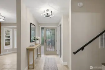 Entry Way, Virtual Staged