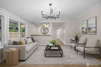 New Paint, New Plank Floors, New Lighting, Virtual Stage