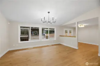 Living Room view looking towards Dining rm