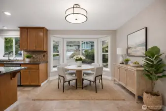 Virtual Staged Breakfast nook