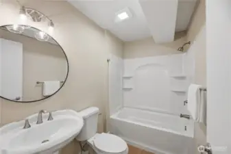 Downstairs full bath, all new