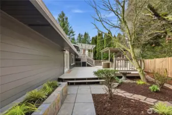 Planter Beds, looking toward deck