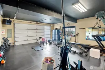Garage - all gym equipment to be removed