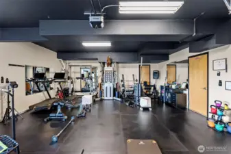 Garage - all gym equipment to be removed