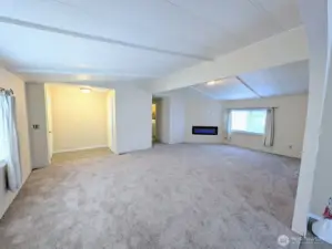 Entry has new flooring & closet area.