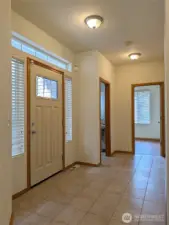 Front Entrance.. Office entrance and 1/2 bath beyond