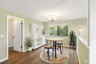 Spacious Dining room. Space for a large table