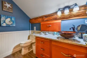Loft bathroom with shower and custom design!