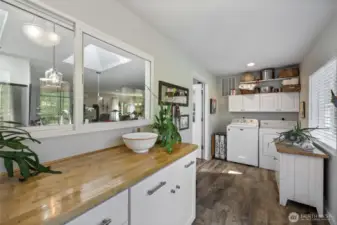 Utility room/ mudroom/ rear entry to home.