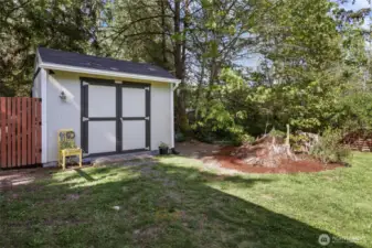 Large shed for extra storage