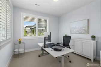 Main floor flex room. Office/Den/Bedroom