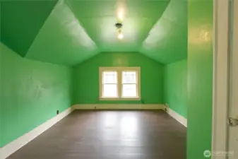One of the larger bedrooms upstairs.