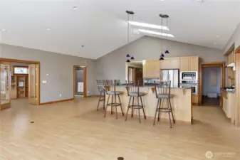 Doorway to the left leads to 2nd bedroom suite with built-in cabinets and Murphy bed