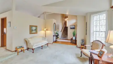 Formal living room plus family room.