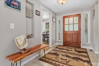 Front entry all... leads to the sunken living room