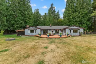 Huge backyard for all your entertaining needs.
