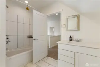 Upper level full bathroom