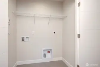 Built In Laundry Space Located Near Bedrooms