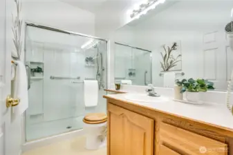 Bathroom located across the hall.