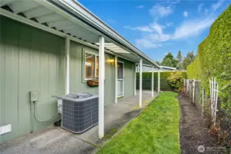 Notice the new AC unit. You'll stay nice and cool during our warm summer months!