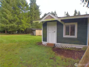 This structure has been used as a playhouse but also as a storage shed.  There are two other sheds on the property which will be available to view after your offer is accepted.