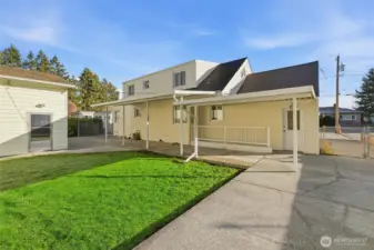 Separate entrance into lower unfinished basement.