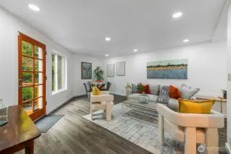 Rec room out to deck