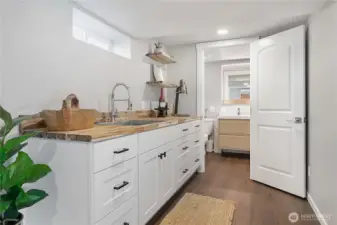 Downstairs kitchenette