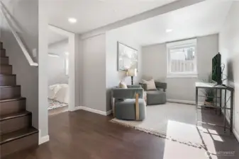 Downstairs sitting area/family room
