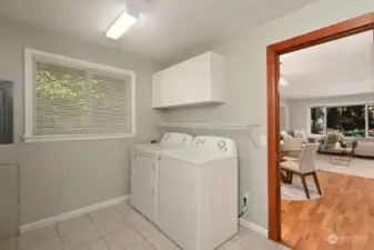 Laundry room with newer W/D