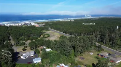 Located near the lighthouse and proposed oceanfront golf course