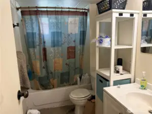 Bathroom on East side of the home