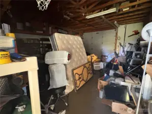 Inside the garage