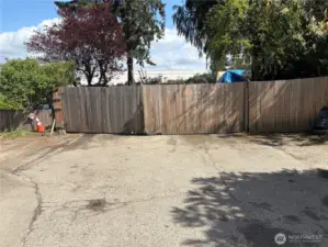 Dead end street fenced