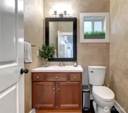 Half bathroom on main floor.