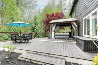 Outdoor living space with room for everything you could want.