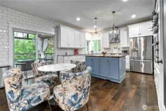 Kitchen and kitchen eating space