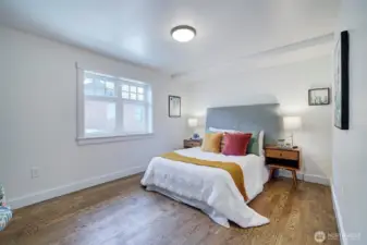 Large main floor bedroom.