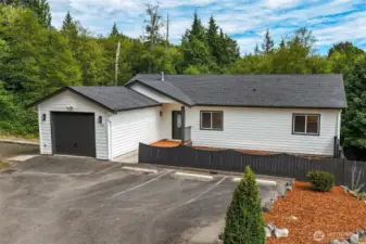 Beautiful single-level home with fresh curb appeal and mature landscaping