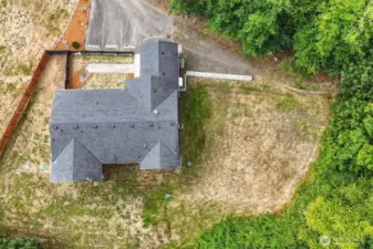 Bird’s eye view of the property layout