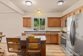 All new stainless steel appliances.