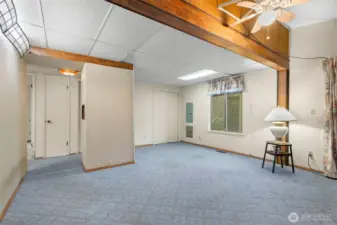 Living Room- with bedrooms in the background